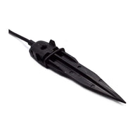 Black plastic stake with wire and pointed end, likely for a leak sensor.