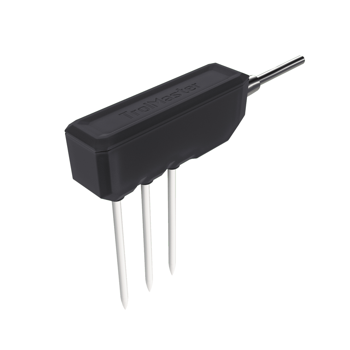 Black TrollMaster WCS-3 substrate water content sensor with three white probes and a metal stem.