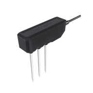 Black TrollMaster WCS-3 substrate water content sensor with three white probes and a metal stem.