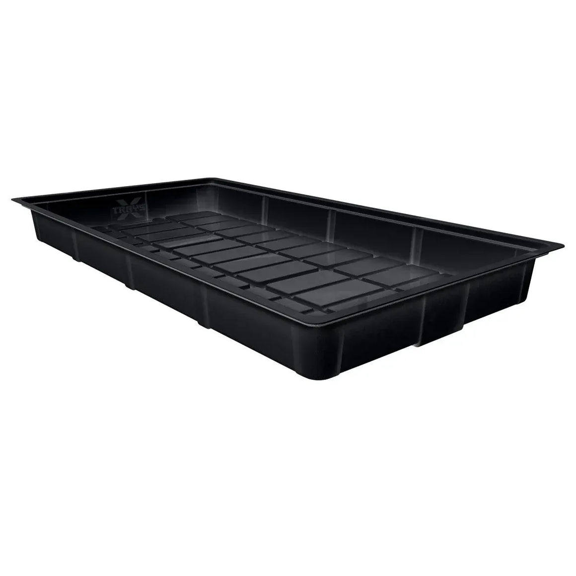Black X-Trays 3x6 classic flood tray with a grid pattern inside.