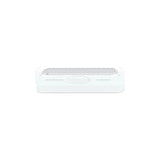 White Futurola standard 1 1/4 size 84mm filling device with white body and grey textured top.