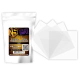 NugSmasher 6-inch, 5 micron square rosin extraction bags (4-pack). White food-grade nylon filter mesh bags and packaging.