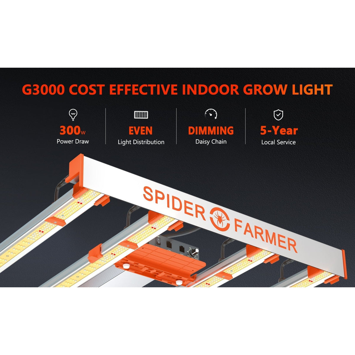 Spider Farmer Spider Farmer G3000 Cost-Effective Full Spectrum LED Grow Light